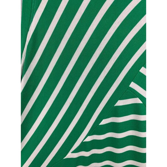 Cabi Green & White Striped Sleeveless Tank Top S - Picture 3 of 5